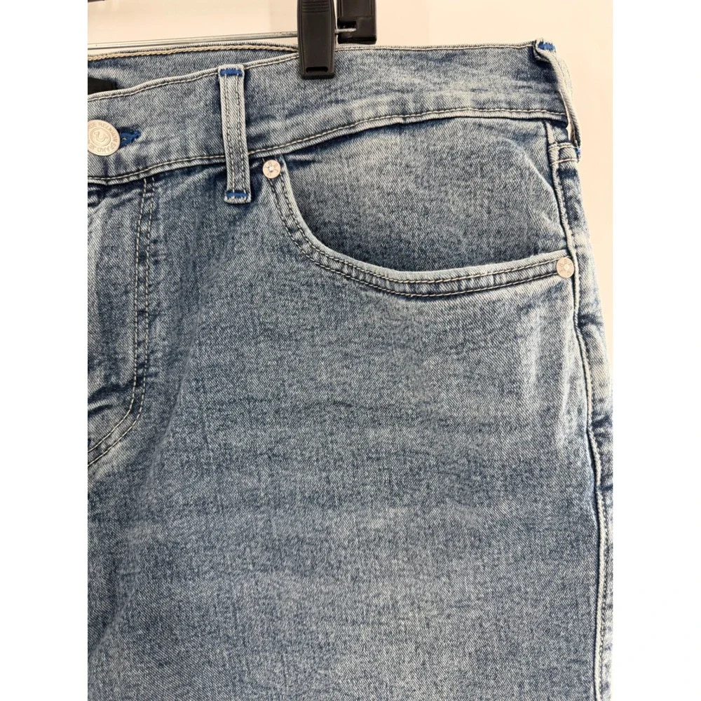 True Religion Rocco Relaxed Skinny Jeans Light Peppermint Wash Blue Mens 38 NWT